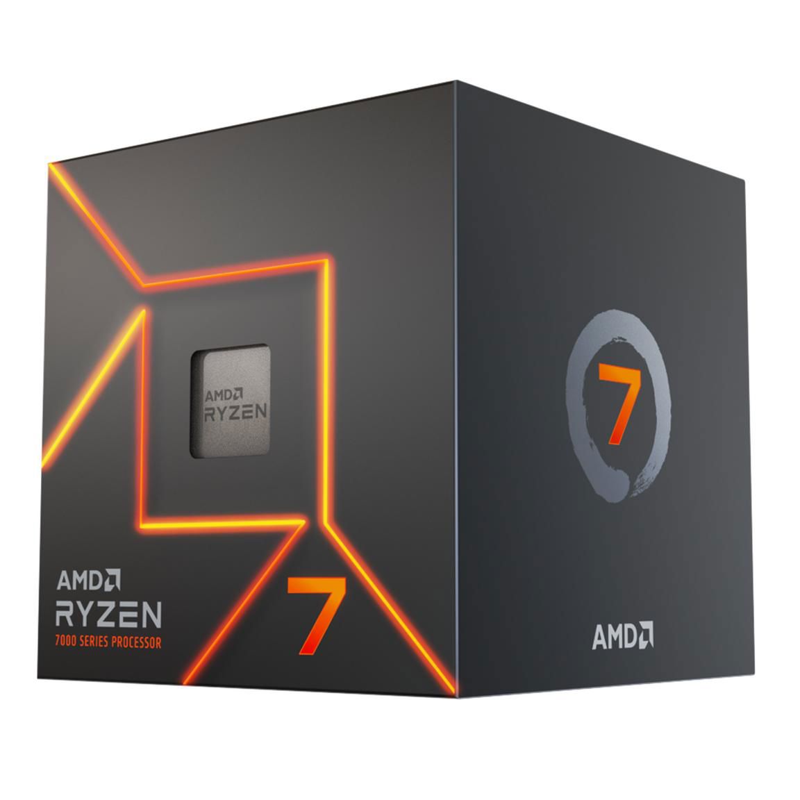 AMD - Ryzen 7 7700X 8-core - 16-Thread 4.5GHz (5.4 GHz Max Boost) Socket AM5 Desktop Processor - Silver