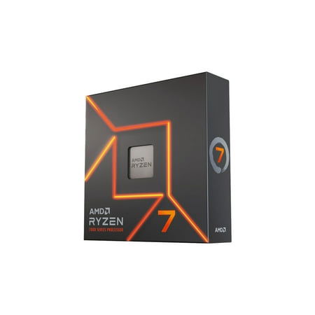 AMD - Ryzen 7 7700X 8-core - 16-Thread 4.5GHz (5.4 GHz Max Boost) Socket AM5 Desktop Processor - Silver