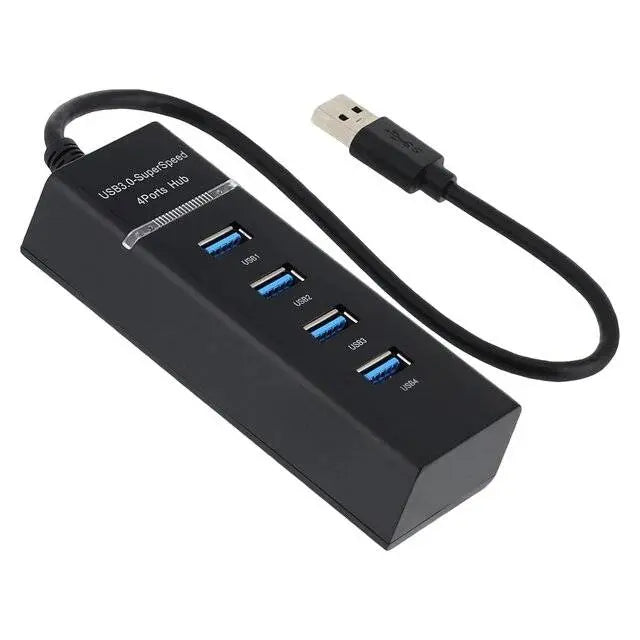 4 Port Usb 3.0 Multi High Speed Hub Desktop Laptop Pc Max Os