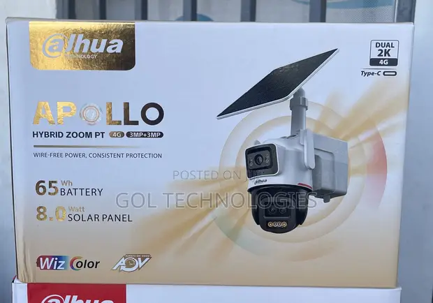 Dahua 3+3MP 2.8mm WizColor Hybrid-zoom PT 4G Solar Power Network Camera