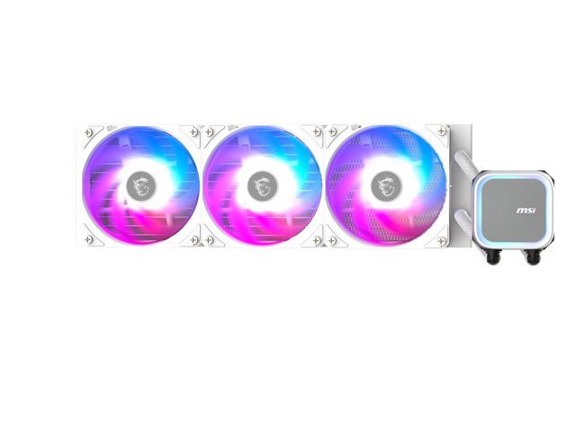 MSI - MAG Coreliquid A13 360 AIO ARGB CPU Liquid Cooler CLA13360WT - White