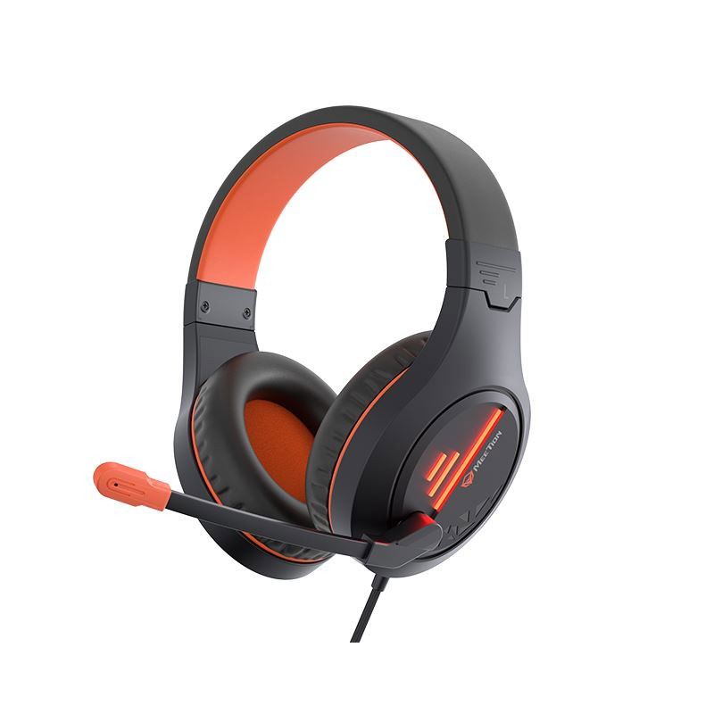 Casti De Gaming Meetion HP021, Negru-Portocaliu (MT-HP021BO) (MT-HP021)