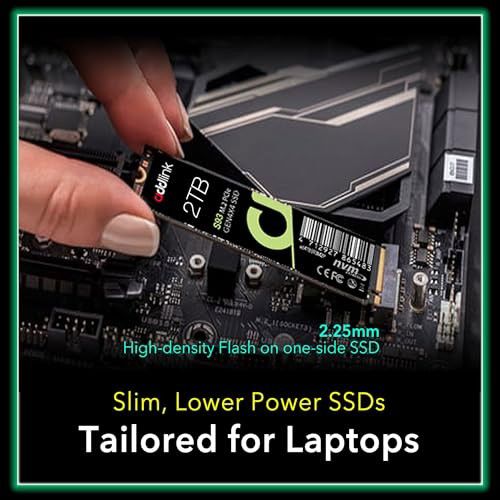 Addlink S93 2TB PCIe 4.0 M.2 Gen 4 Memory Expansion SSD, up to 7400 MB/s, Internal Solid State Drive with HMB Technology for Laptop, Gaming and Creato