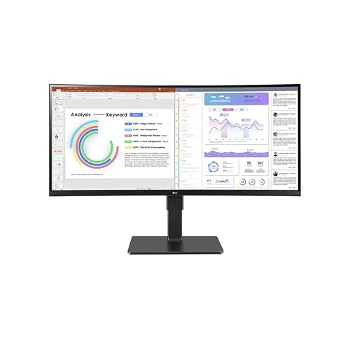 34 Lg Monitor, 3440x1440, 21:9 Ips, Hdmi 2.0 2, Dp 1.4, USB Type-c, USB 3.0, U